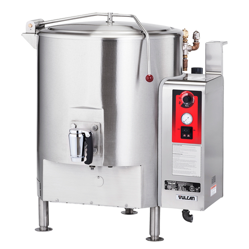 Tilting Kettle, electric, 30 gallon capacity, full jacket, thermostatic  control, crank tilt with