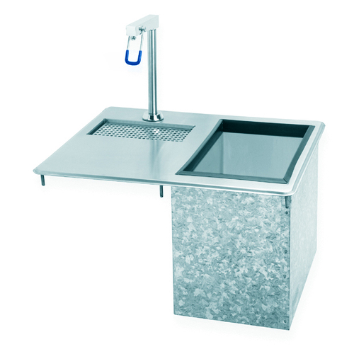 18 x 12 Stainless Steel Drop-In Ice Bin