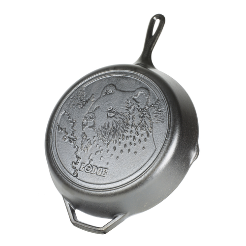 Lodge L14SK3 15 1/4 Pre-Seasoned Cast Iron Skillet with Helper Handle