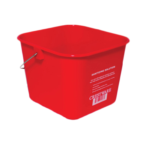 BUCSR Crestware Cleaning Bucket, 3 quart, small, for cle