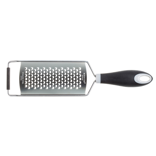 Stainless Steel Ergonomic Cheese Grater with Black Santoprene Handle - 10  1/4 L