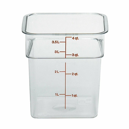 Winco Polycarbonate Food Storage Box, 12 by 18 by 3-1/2-Inch