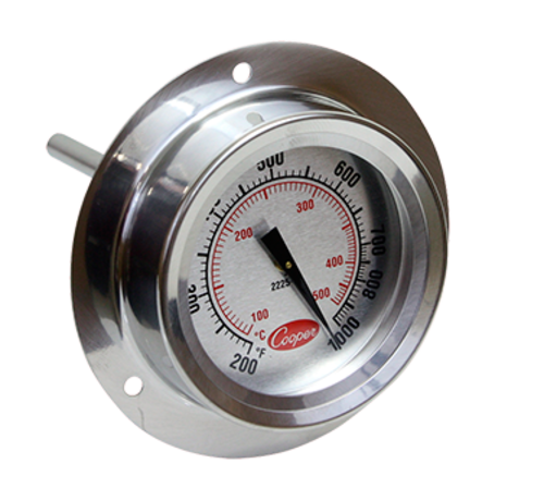 2225-20 Cooper Pizza Oven Thermometer, dial type, 4in.