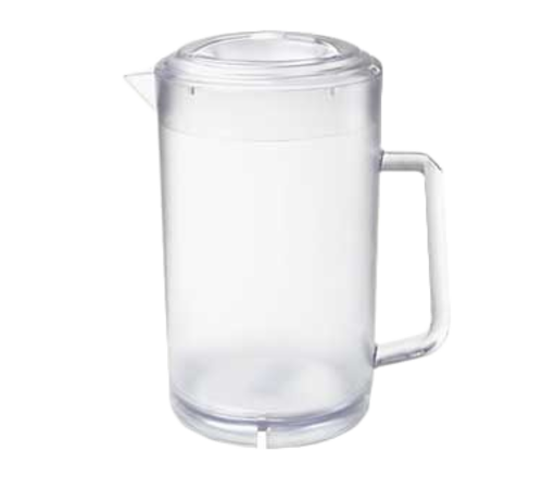 2 L PLASTIC BEVERAGE PITCHER WITH LID, CLEAR SAN PLASTIC, BPA FREE (EA)