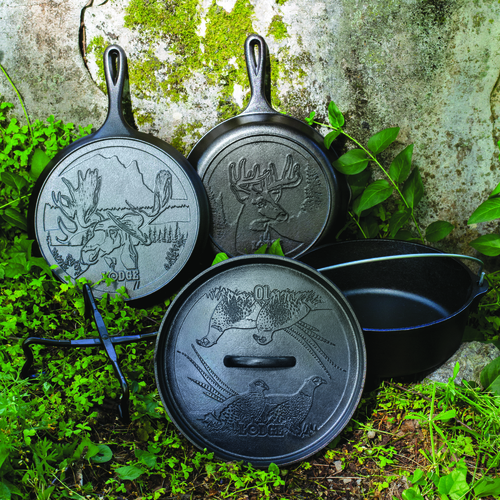 Lodge Cast Iron Seasoned Cookware Set - Thumbnail 4