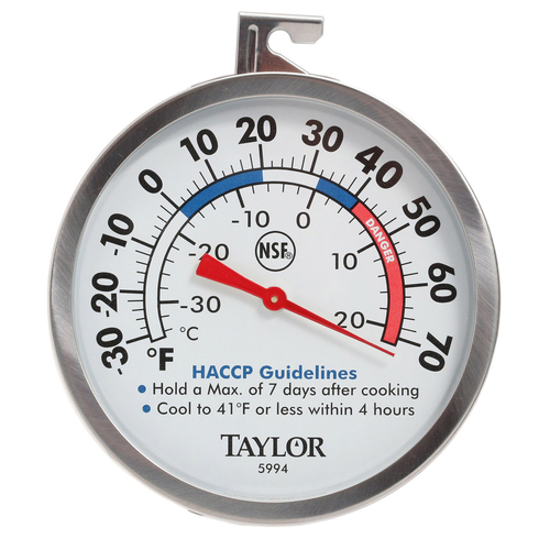 Taylor 5994 3 Dial Refrigerator / Freezer Thermometer