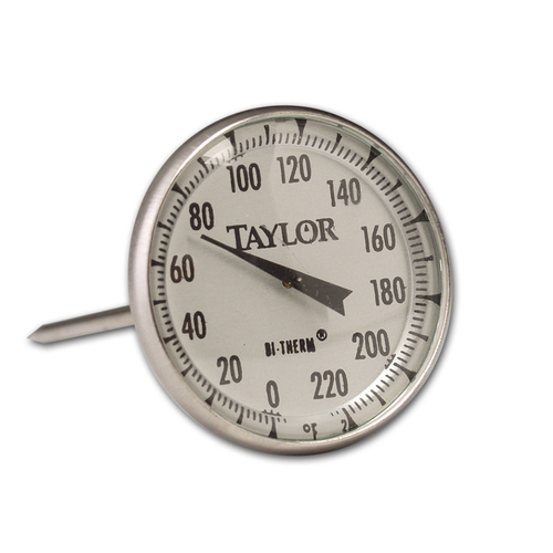 Taylor Thermometers Taylor Meat Thermometer Meat 120 To 200 Deg F 2-3/4  Dia. Dial