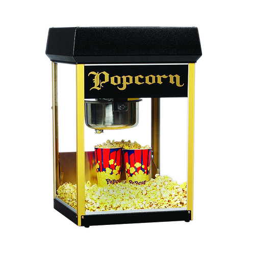 Gold Medal 2660SR Portable Popcorn Machine w/ 6 oz Kettle & Red Top, 120v