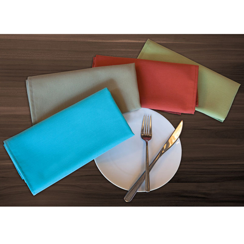 12-Pack 17 Polyester Cloth Table Napkins - Silver, 17 x 0.01