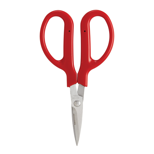 6 STAINLESS SCISSORS PLASTIC HANDLED