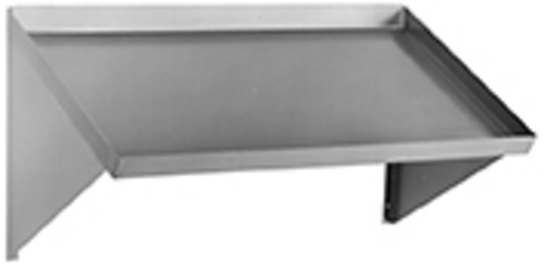 Stainless steel sloping inclined wall rack shelf