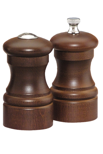 4 Capstan Acrylic Pepper Mill & Shaker Set with Rack - Chef