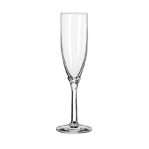 Libbey 3096 5 3/4 oz Perception OnePiece Flute Glass - Safedge Rim & Foot