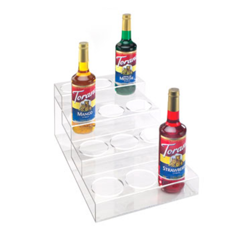 Dropship 4 Tier Bottle Storage Holder 12 Bottles Transparent