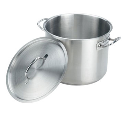 100 qt. Large Stainless Steel Stock Pot (Aluminum-Clad)