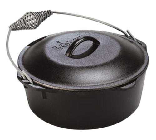 Lodge L6SC3 Logic Seasoned Cast Iron Skillet Pot Dutch Oven #6 Lid