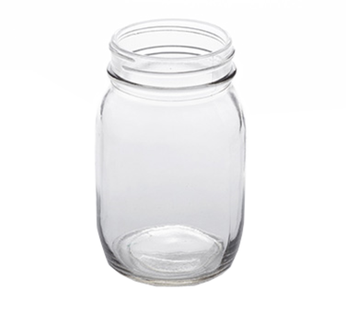 Libbey Glassware Plain Drinking Jars With Handles, 16.5 Oz, Clear, Pack Of  12 Jars