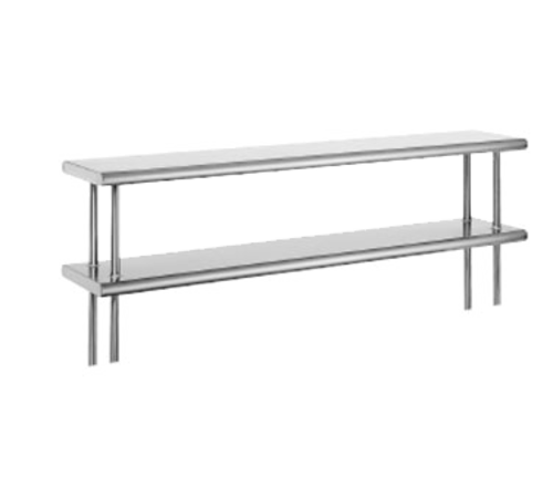 Advance Tabco DS-15-36 Double Deck 18 Gauge Stainless Steel Overshelf - 15  x 36