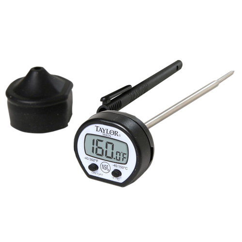 High Temp Digital Thermometer with Rubber Boot