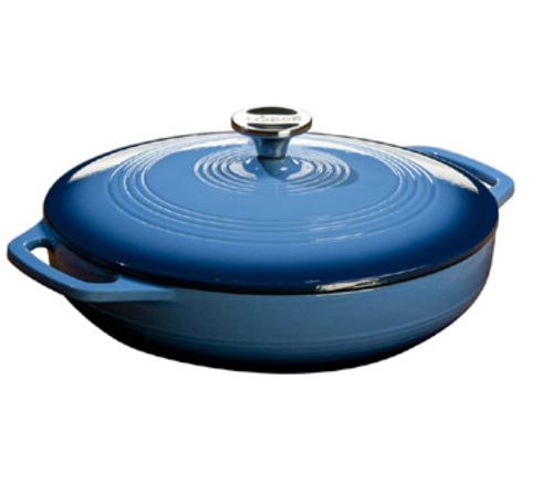 LODGE CAST IRON 6 QUART MIDNIGHT CHROME ENAMELED DUTCH OVEN - Northwoods  Wholesale Outlet