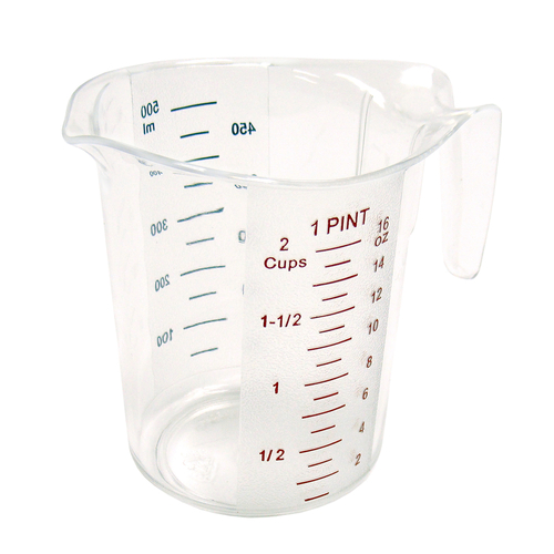 47058 Vollrath Measuring Scoop/Cup, 1/2 cup (120 ml), o