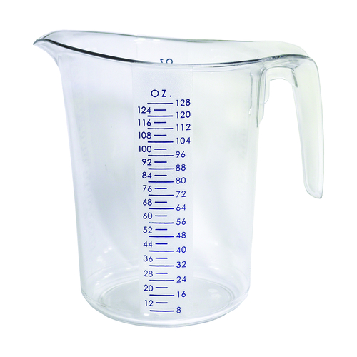 Service Ideas MP128CL Measuring Pitcher, 1 Gallon (128 oz.)