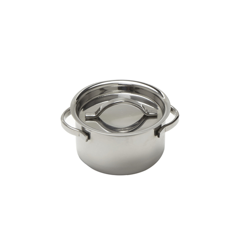 American Metalcraft MPL4 Stainless Steel Mini Pot with Lid, 4 oz.