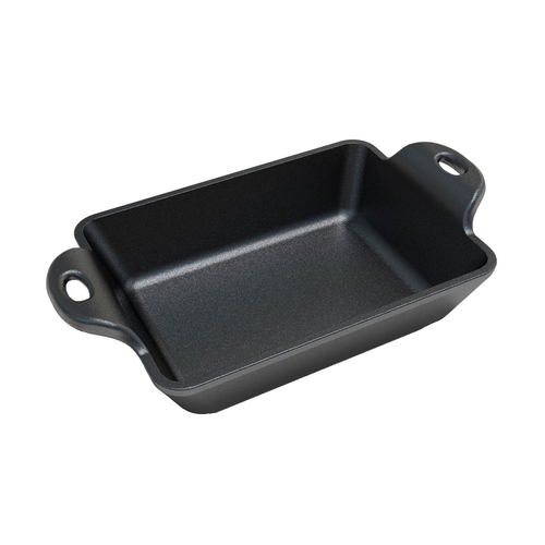 Lodge Cast Iron Square Mini Server, Black, 10 oz