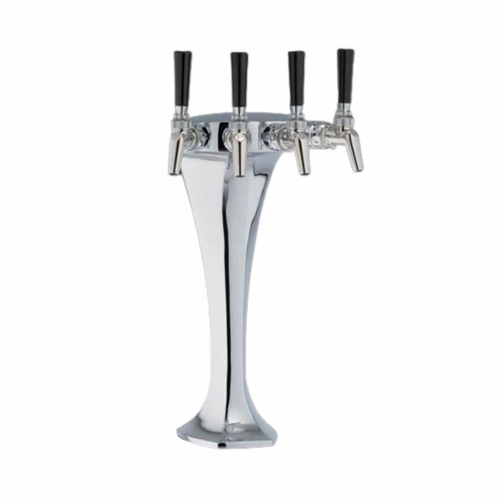 Polished Stainless Steel Glycol Cooled Triple Faucet Draft Beer