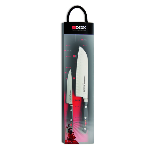 F. Dick 8109700 2-Piece Premier Butchers Chefs Knife Set Carbon