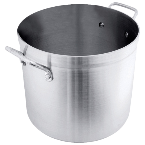 16 qt, 11-1/2 Diameter Stock Pot with Lid, Stainless Steel, Encapsulated  Base, Dishwasher Safe