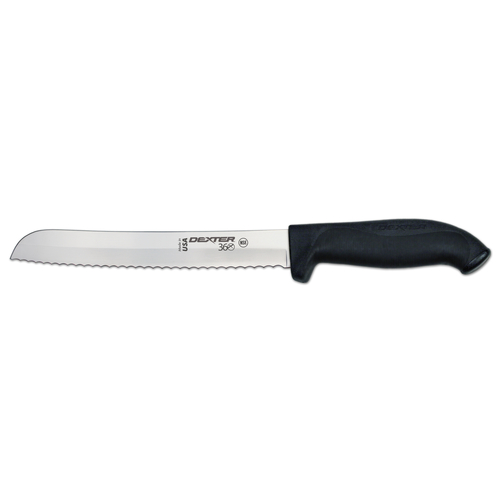 Mercer Culinary M13613 MercerSlice 8 1/4 Serrated Knife with Right-Hand  Slicing Guide