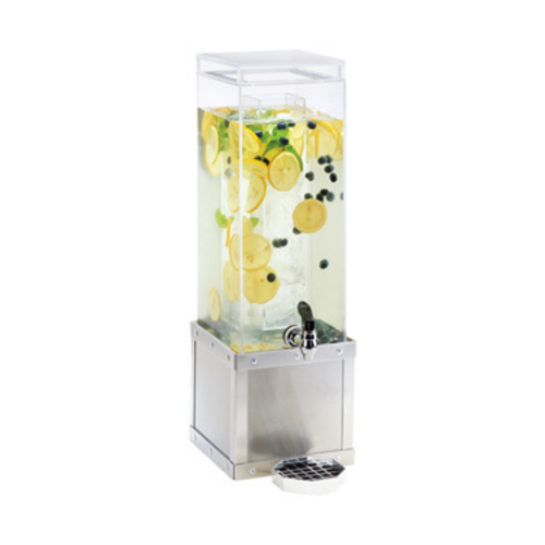 Cal-Mil 3 gal Square Glass Infusion Beverage Dispenser