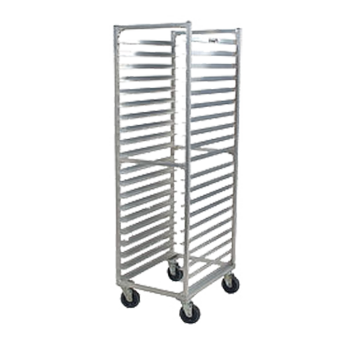 Carter-Hoffmann O8624 Double-Width 69 5/16 Tall x 40 1/8 Wide x 26 1/4  Deep 24-Pan Capacity Open-Side End-Loading Aluminum Utility Rack For 18 x