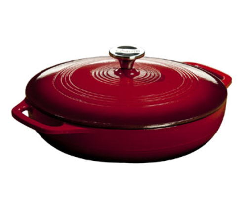 LODGE CAST IRON 6 QUART MIDNIGHT CHROME ENAMELED DUTCH OVEN - Northwoods  Wholesale Outlet