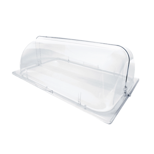 Crestware SQC2, Square Storage Container, 7 1/4 Inch x 7 1/4 Inch x 4 Inch  Size, Plastic, Clear