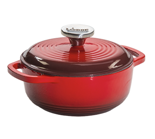 Lodge Cast Iron 6 Quart Enameled Cast Iron Dutch Oven, Sage