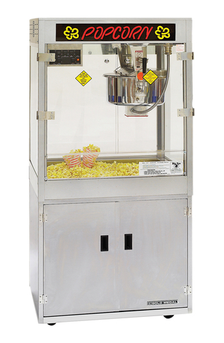 Gold Medal 2660SR Portable Popcorn Machine w/ 6 oz Kettle & Red Top, 120v