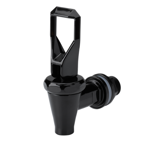 Jewel Classic Beverage Dispenser Spigot, 1/2 14 NPS x 1-1/4, Black