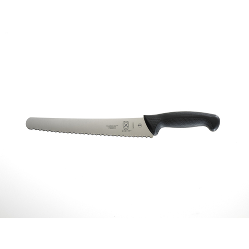 Mercer Culinary M13613 MercerSlice 8 1/4 Serrated Knife with Right-Hand  Slicing Guide