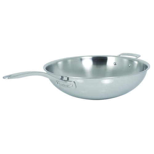 Stainless Steel Fry Pan with Short Handles