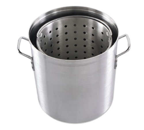 60 QT. Aluminum Pot with Basket