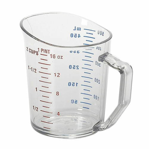 A/H GLASS MEASURING CUP, 16OZ (2 CUPS) (4/CS)