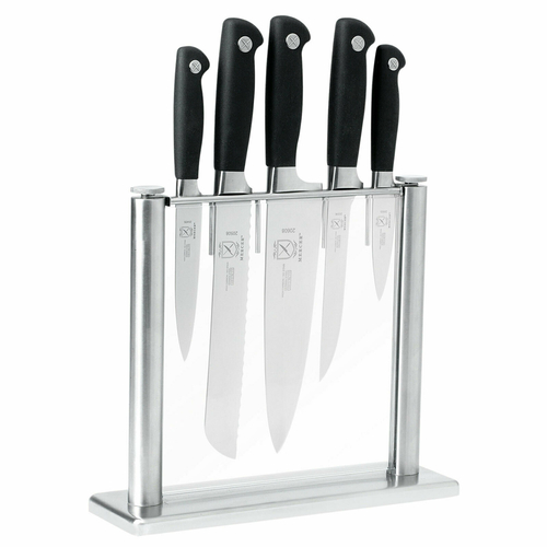 Dexter-Russell 21008 SofGrip 7-Piece White Handle Slant Knife Block Set