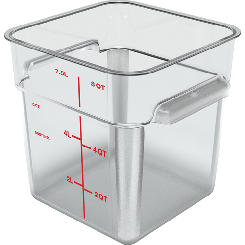 Rubbermaid 8 Qt. Clear Square Polycarbonate Food Storage