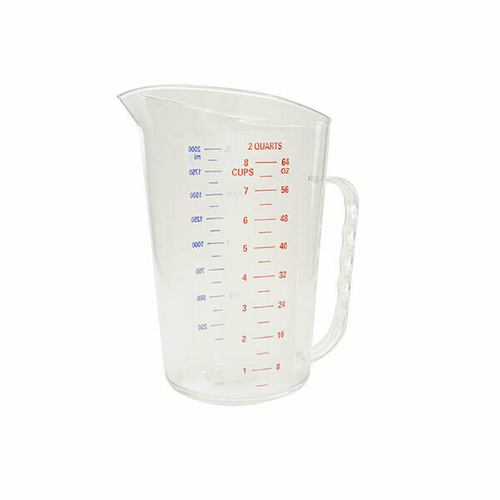 Thunder PLMD064CL Measuring Cup, 2 qt. (2 liter), 7-3/8in.