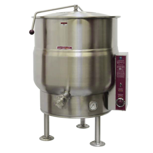 EL-100 Crown Stationary Kettle, electric, 100 gallon