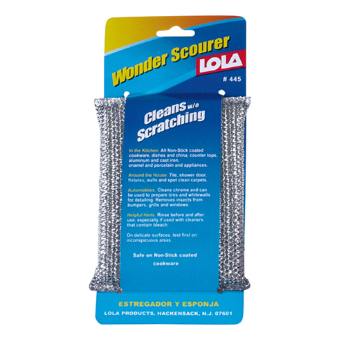 LOLA Pot Brite Jumbo Heavy Duty Scouring Pad, Long Lasting Nylon