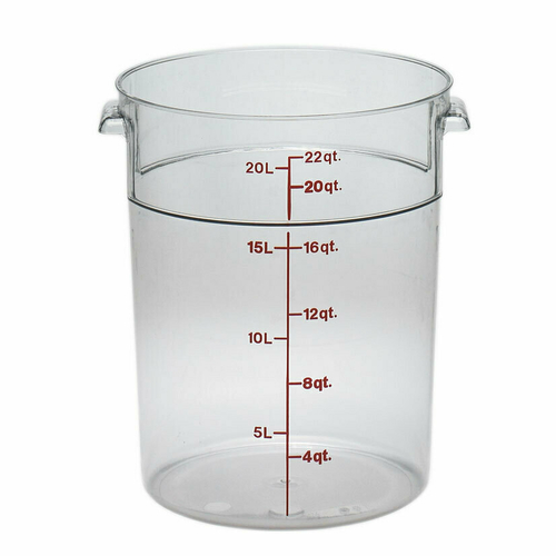 Cambro RFS1PP190 1 Quart Round Translucent Food Storage Container