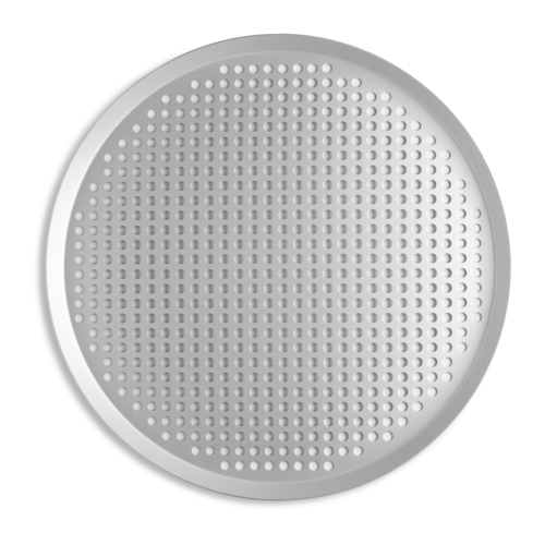 Vollrath 18 Extra Perforated Press Cut Pizza Pan with Hard Coat